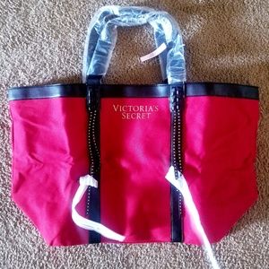Victoria's secret red large tote bag